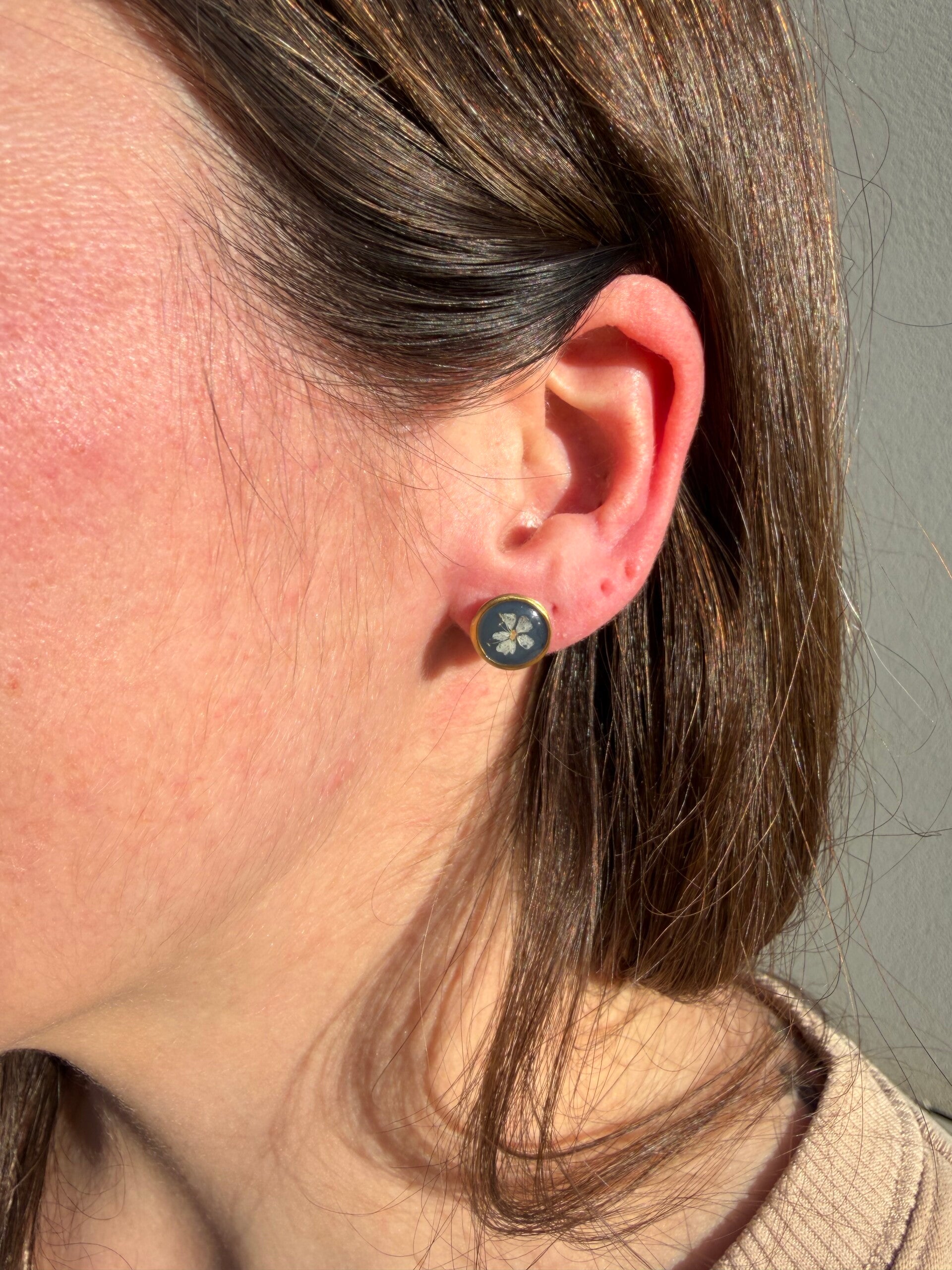 Boucles d'oreilles Sophia bleue