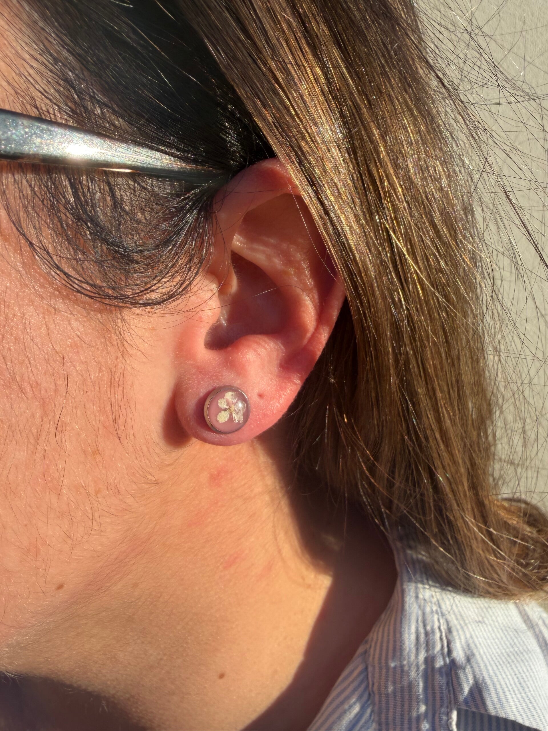 Boucles d'oreilles Sophia rose