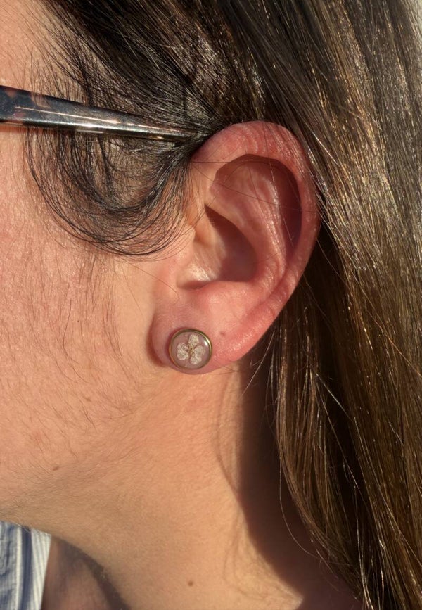 Boucles d'oreilles Sophia rose