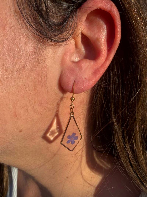 Boucles d'oreilles Victoire longue