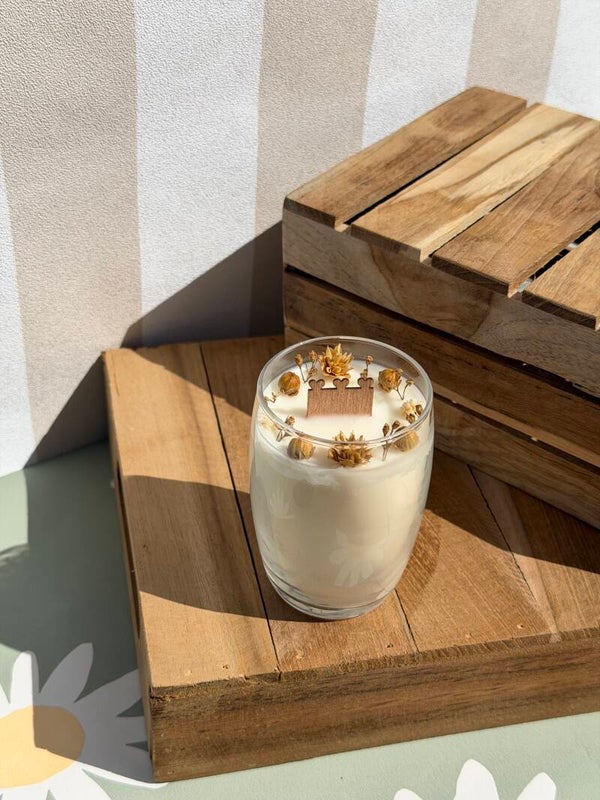 Bougie douceur dorée Lait d'avoine & Miel
