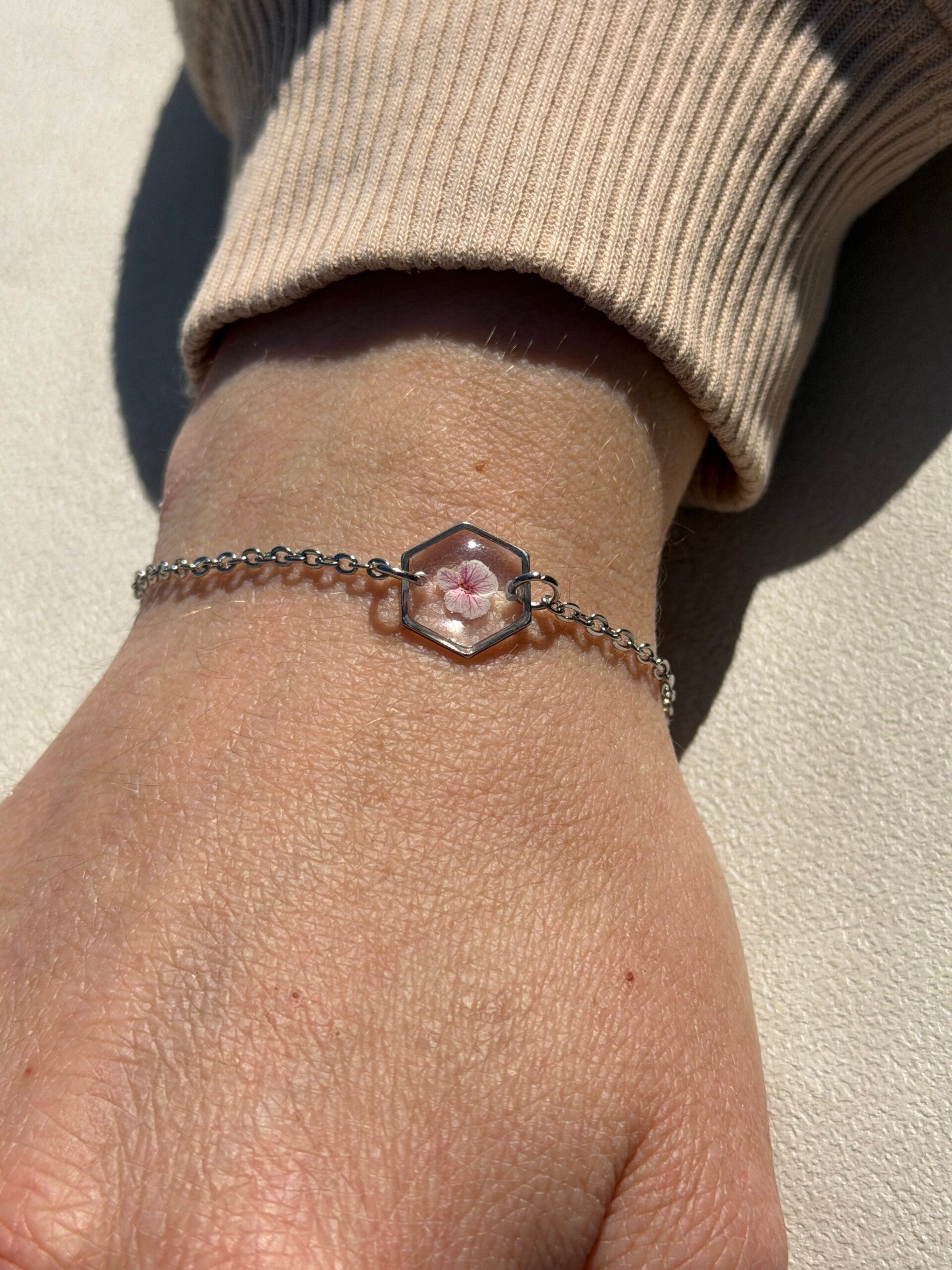 Bracelet Léonie hexagone