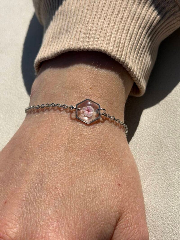 Bracelet Léonie hexagone