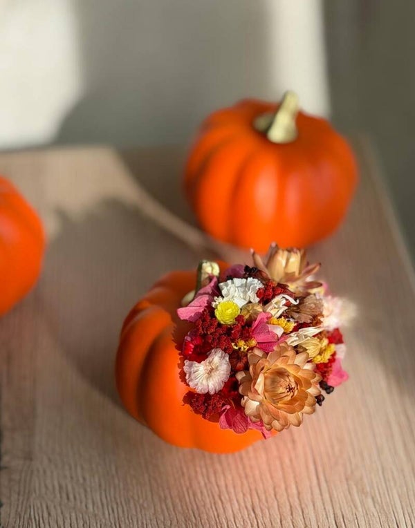 Atelier enfant : Citrouille fleurie 🌸🎃