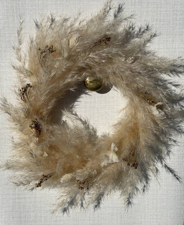 Couronne de fleurs séchées Soleil