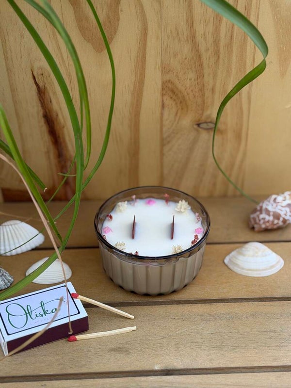 Bougies parfumées fleuries d'été - Parfum FLEUR DE CERISIER