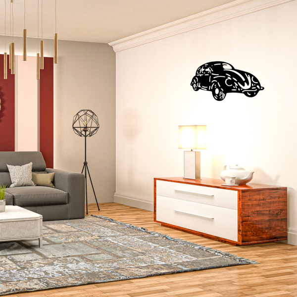 Beetle Wand Sticker Mat Zwart