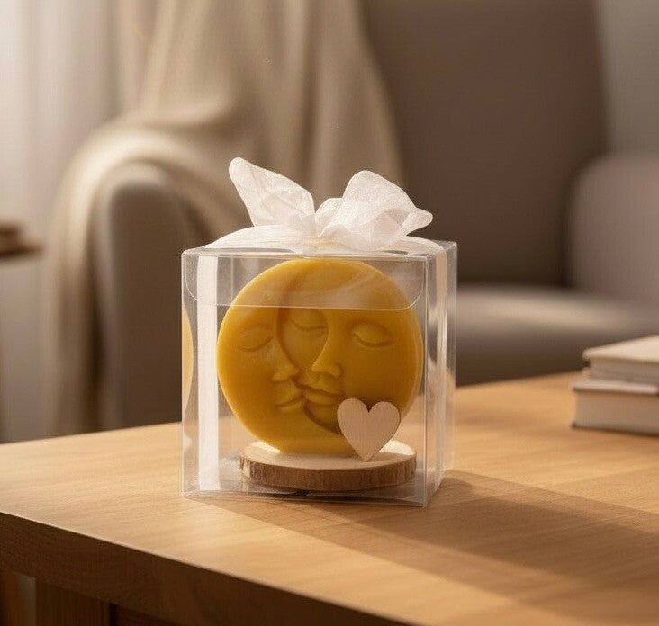 La confezione Sole Luna, in pura cera d'api.