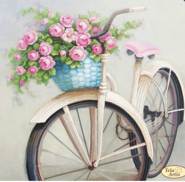 Bloemen fiets