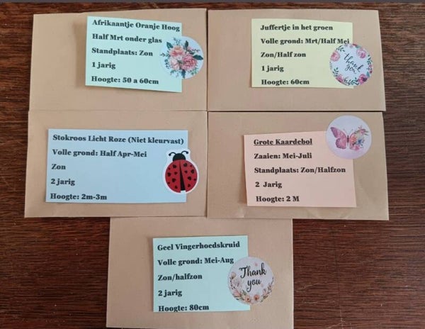 Cadeau Verpakking Zaadjes voor Stichting Lovingdogs