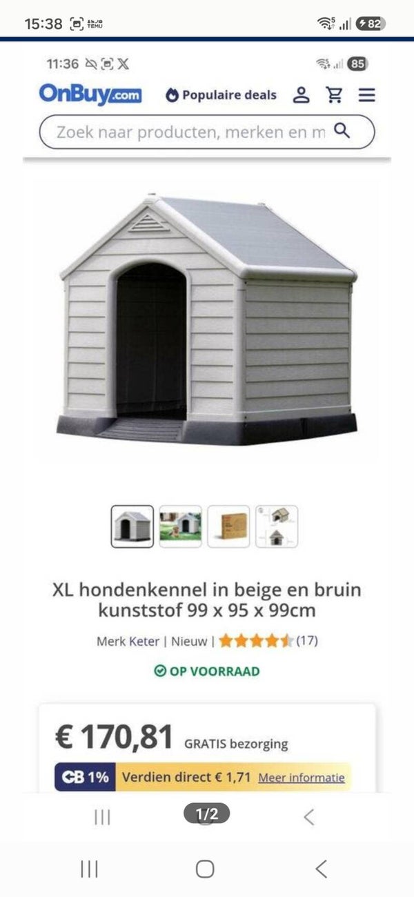 Hondenhok Kunstof