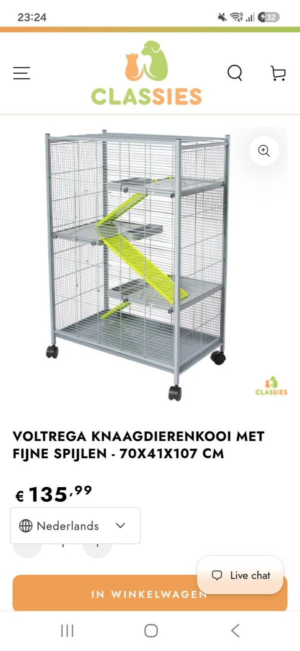 Grote Knaagdierenkooi