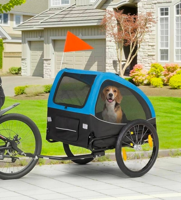 NIEUW‼️Pawhut honden Fietstrailer tot 20kg  6212