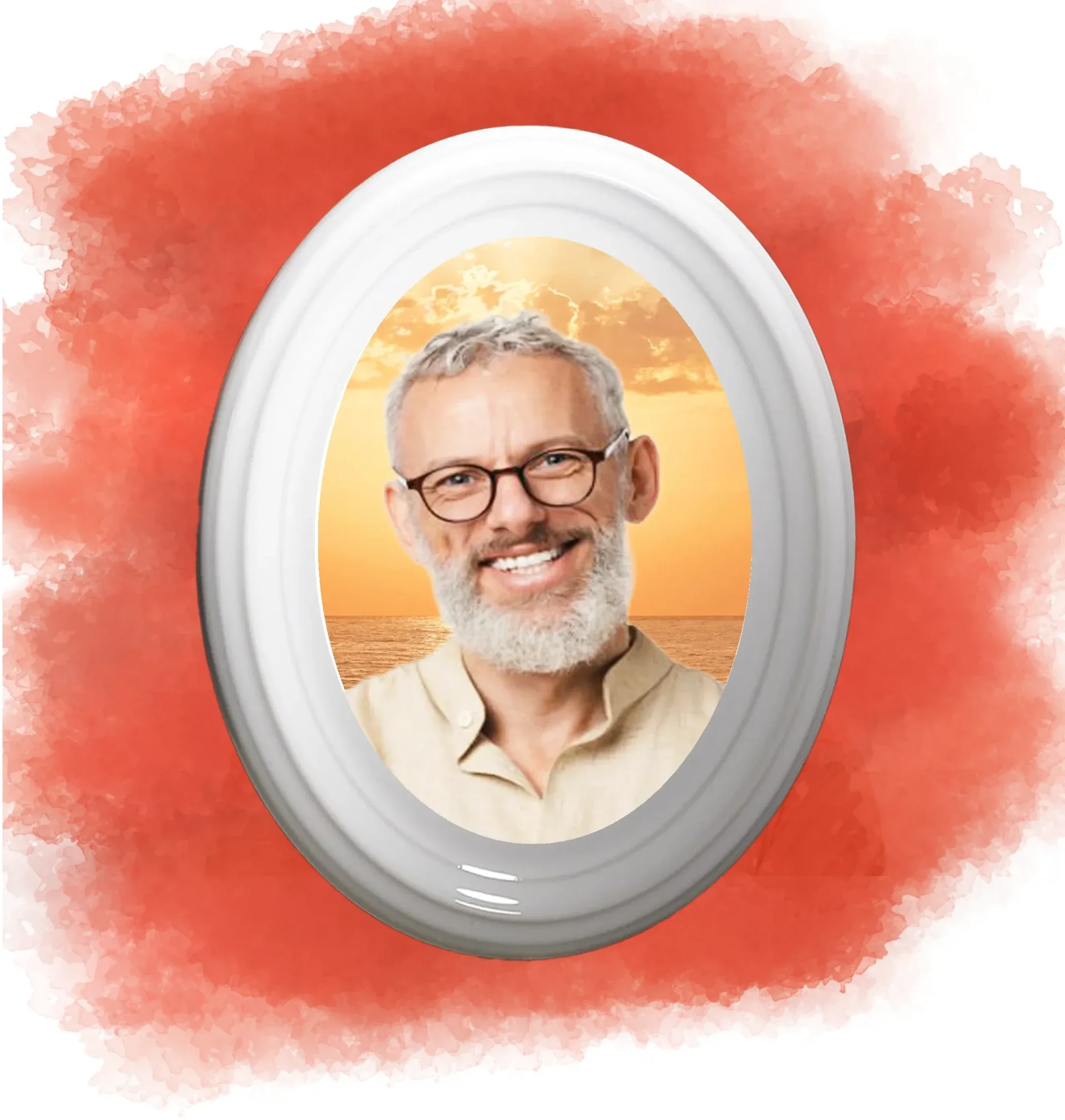 Médaillon céramique Ovale Bohème