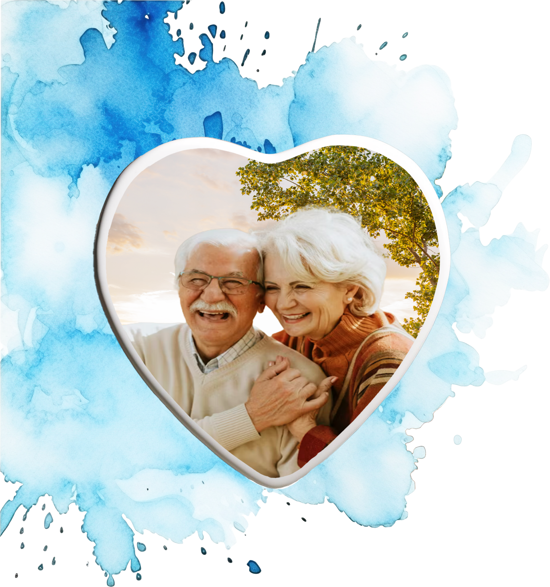 Médaillon céramique Cœur