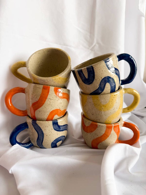 XL-Koffietassen Swirls
