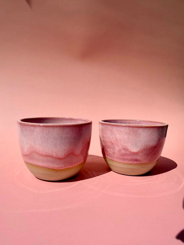 Roze koffietasjes klein