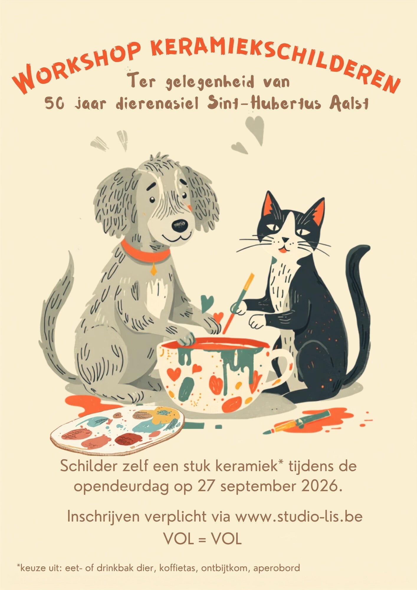 Workshop Dierenasiel Sint-Hubertus 27/09/2026