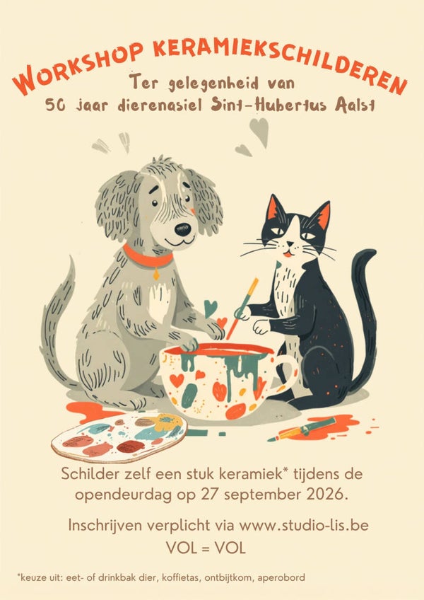 Workshop Dierenasiel Sint-Hubertus 27/09/2026