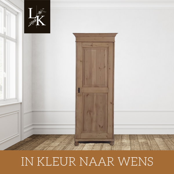 Landelijke klassieke kast, eendeurskast, servieskast, legkast