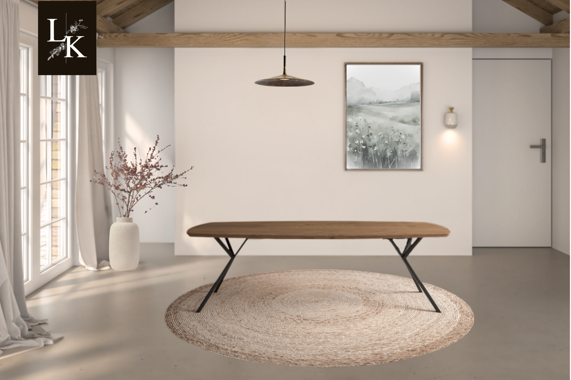 Landelijk Klassiek - Deens ovaal - eettafel Skive - eiken