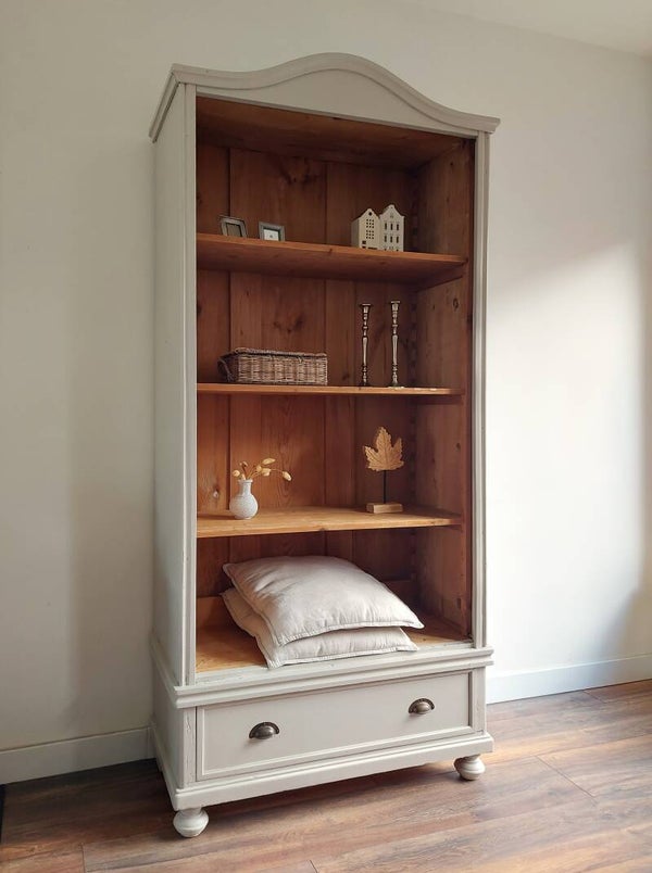 Landelijke klassieke kasten, boekenkast, legkast