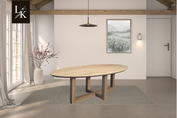 Landelijk Klassiek - Ovaal - eettafel Hawkshead - eiken