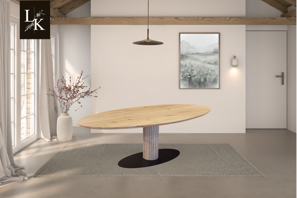 Landelijk Klassiek - Ovaal - eettafel Keswick - eiken