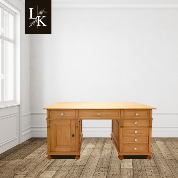 Bureau massief hout met lades – maatwerk mogelijk