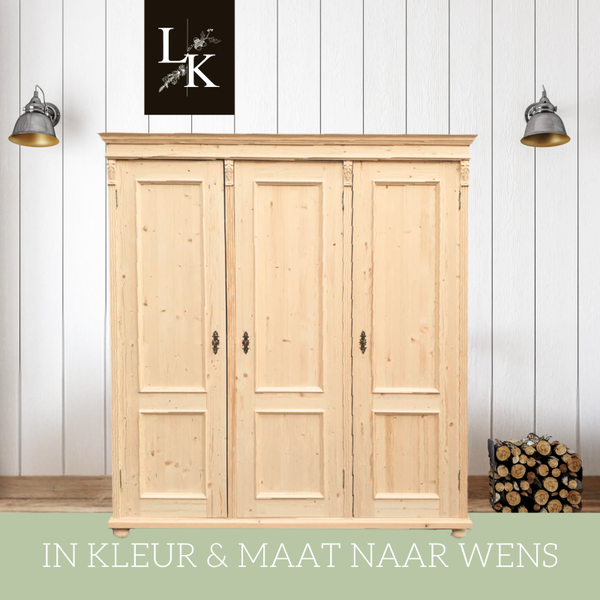 Landelijke klassieke kast Broadlands - driedeurskast, kledingkast, hangkast, legkast