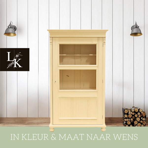 Landelijke klassieke kast Dalmeny - vitrinekast, buffetkast, servieskast, voorraadkast