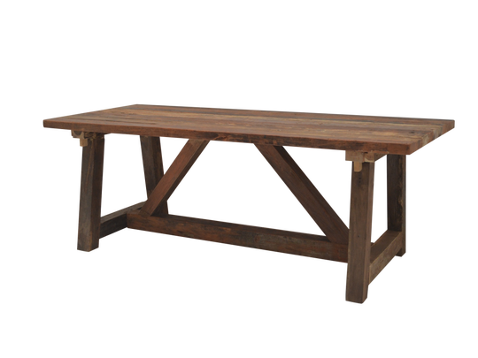 Landelijk klassieke tafel, eettafel, dinertafel