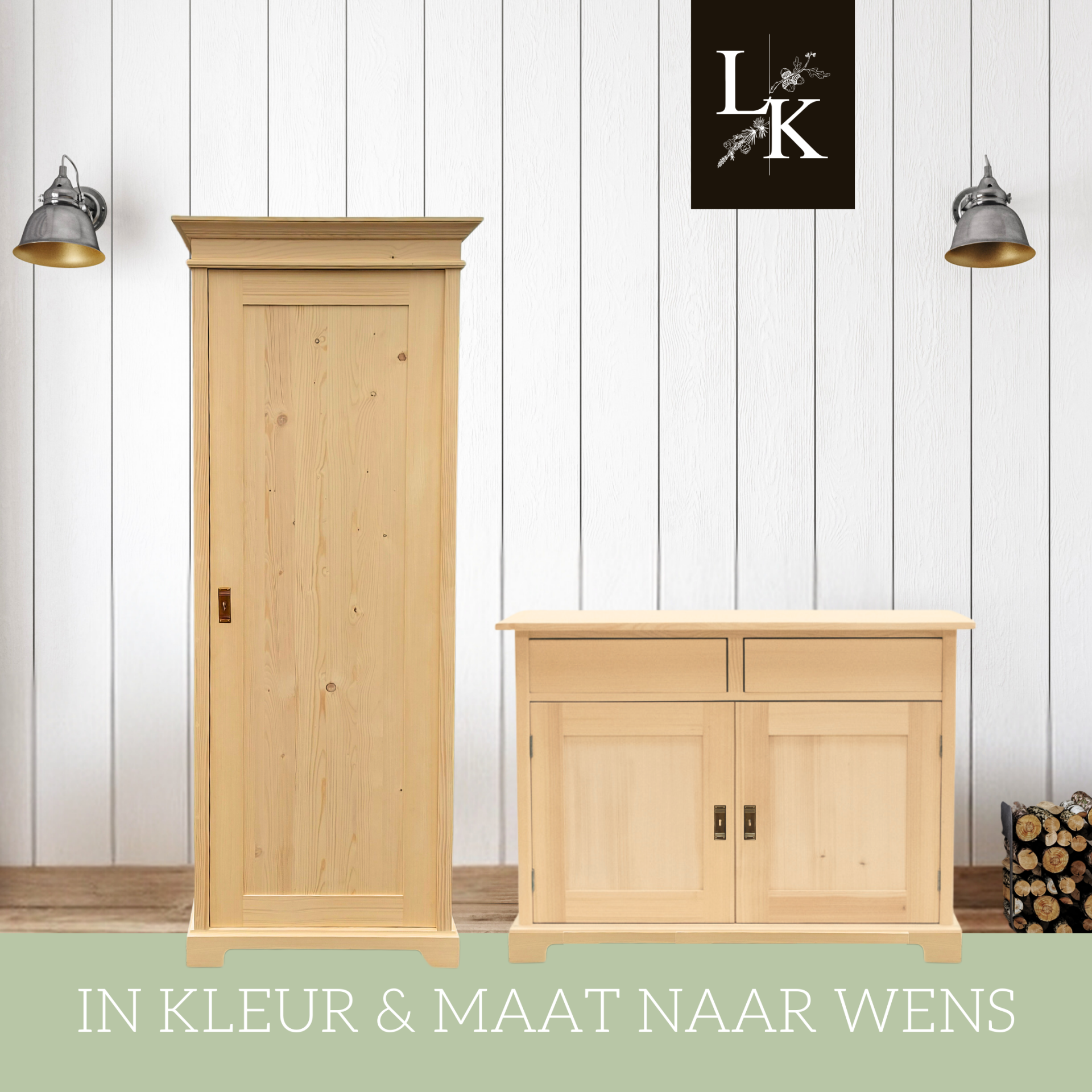 Landelijke klassieke kinderkamer Yarlington - eendeurskast, kledingkast, commode