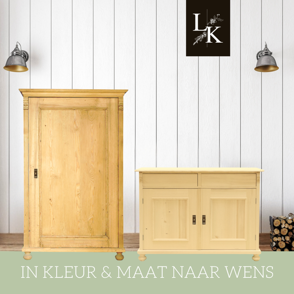 Landelijke klassieke kinderkamer Dover - eendeurskast, kledingkast, legkast, commode