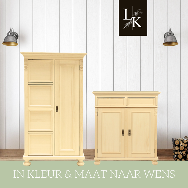 Landelijke klassieke kinderkamer Aylesbury - meidenkast, ladekast, commode