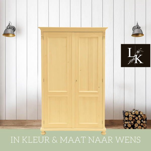 Landelijke klassieke kast Langley - kledingkast, legkast, linnenkast, grenen