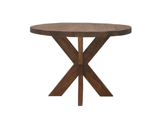 Landelijk klassieke tafel, eettafel, dinertafel, rond