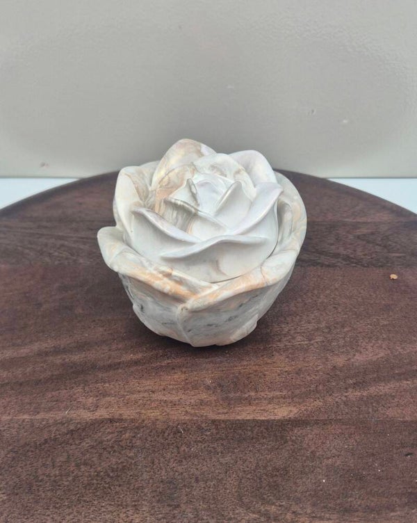 Stone rose ash jar