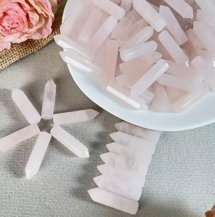 Handschmeichler Rosenquarz Stift