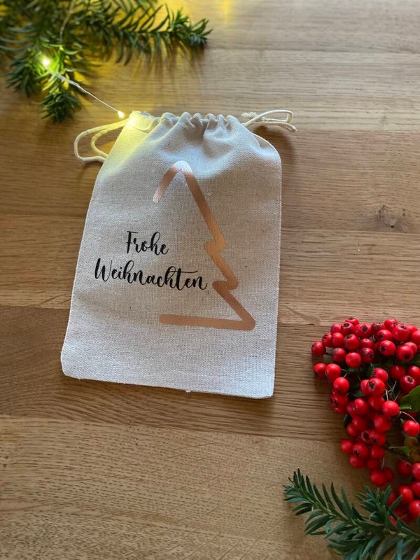 Säckchen „Frohe Weihnachten“