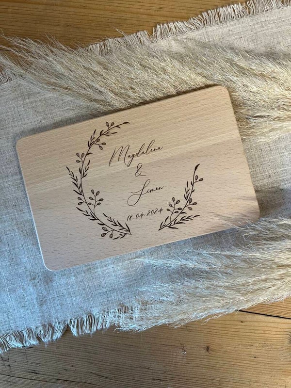 Brotzeitbrett „Hochzeit“