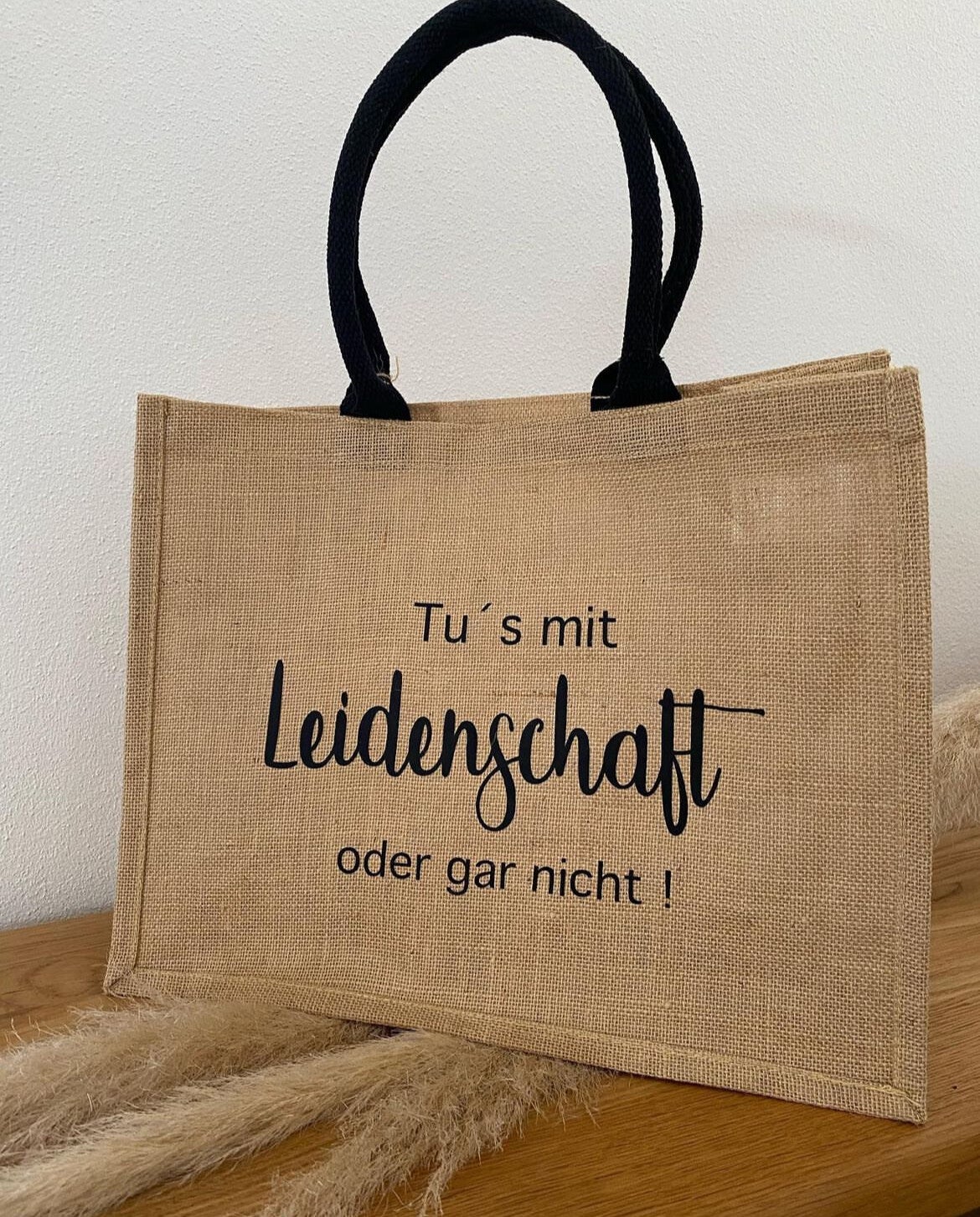 Jutetasche „Leidenschaft“