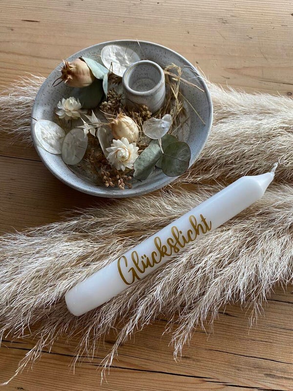 Stabkerze „Glückslicht“