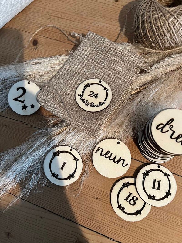 Adventskalenderzahlen