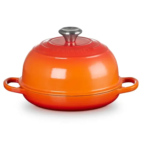 Broodpan Le Creuset Oranjerood 24 cm  ( ook reinigingsmiddel beschikbaar bij ons )