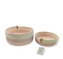 Brood/fruitmand Fluo Bordeaux /Ecru