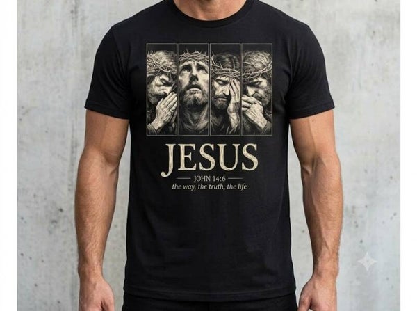 #001 Jesus Halftone