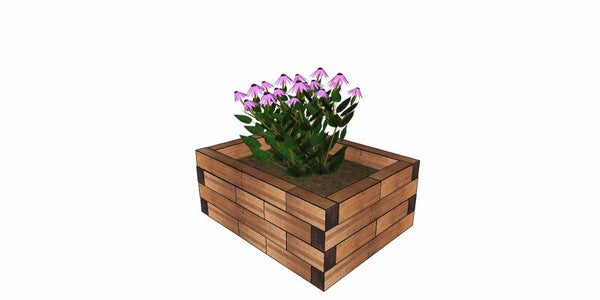 Pflanzengefäß Holzbaustein (D10)