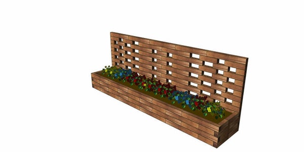 Pflanzengefäß Holzbaustein (D13)