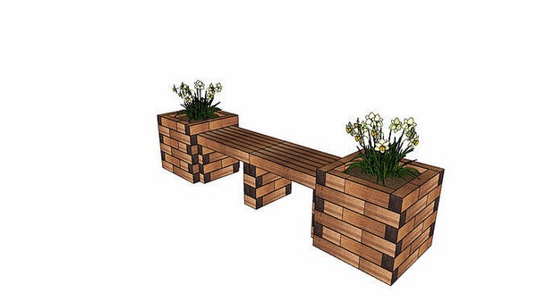 Bank Holzbaustein (S10)